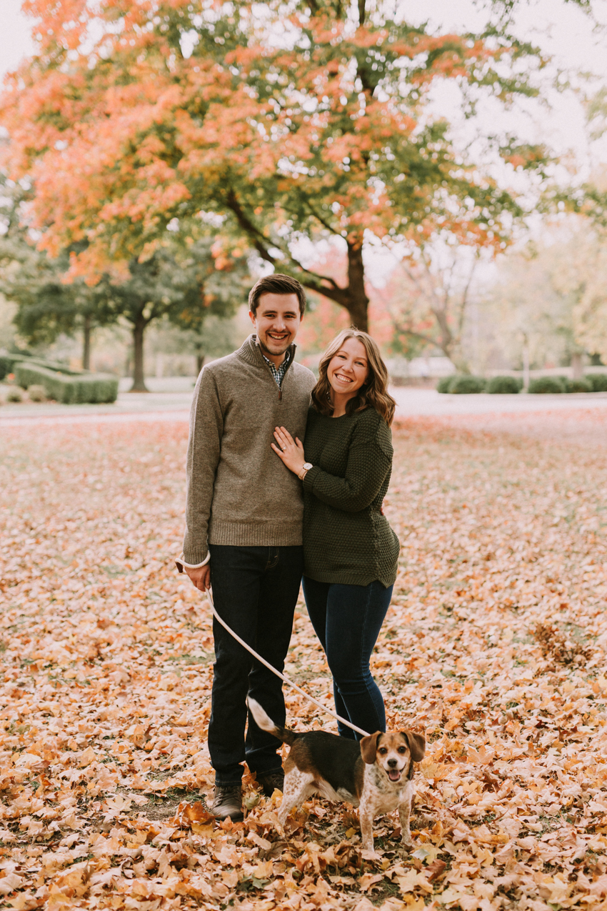 Lafayette Square Fall Engagement Photos