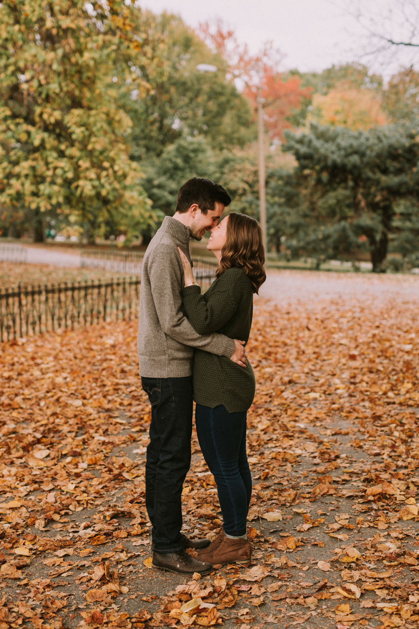 Lafayette Square Fall Engagement Photos