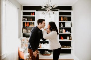 Holiday Themed Engagement Session