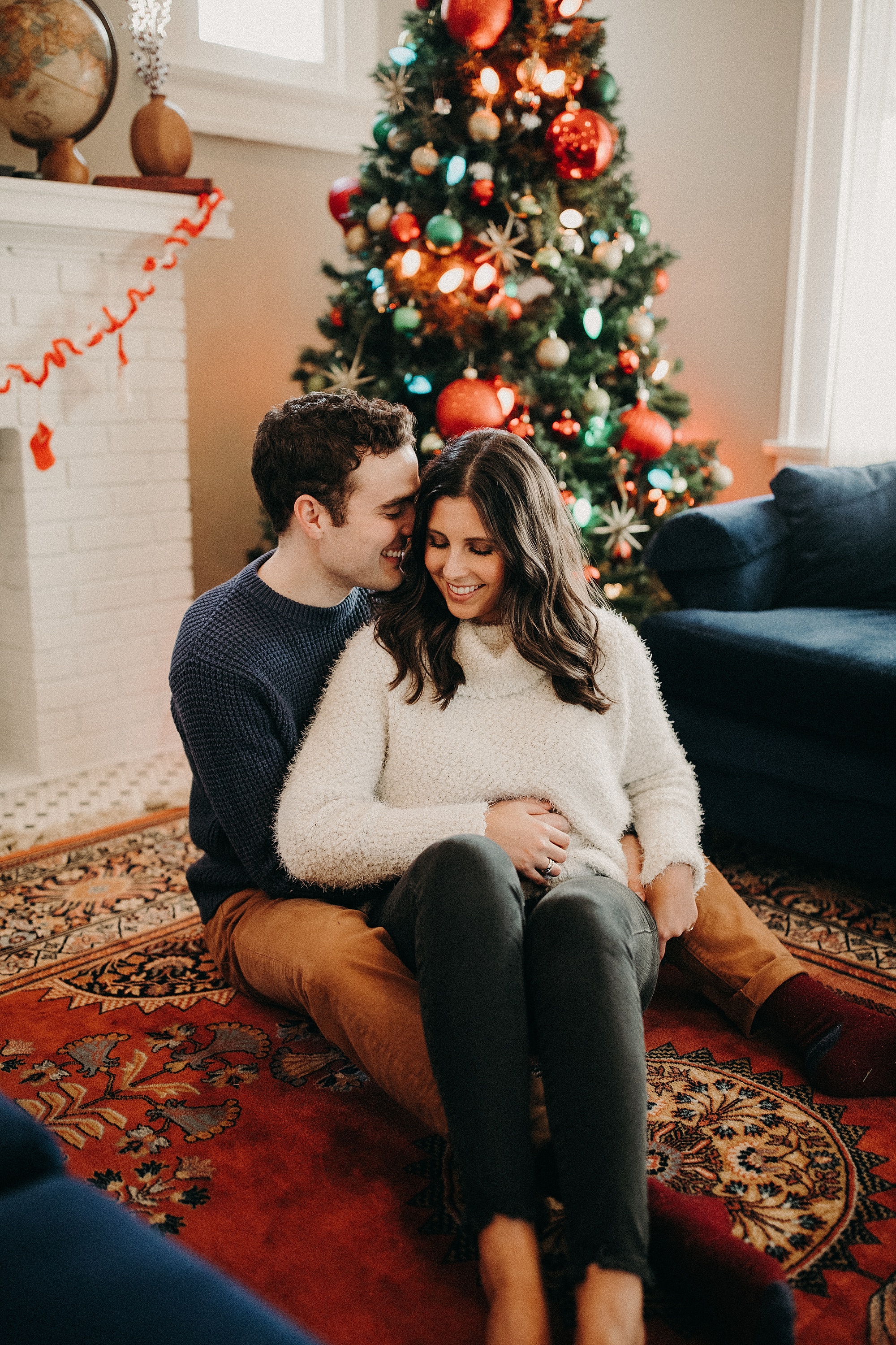 Holiday Themed Engagement Session