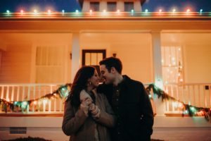 Holiday Themed Engagement Session